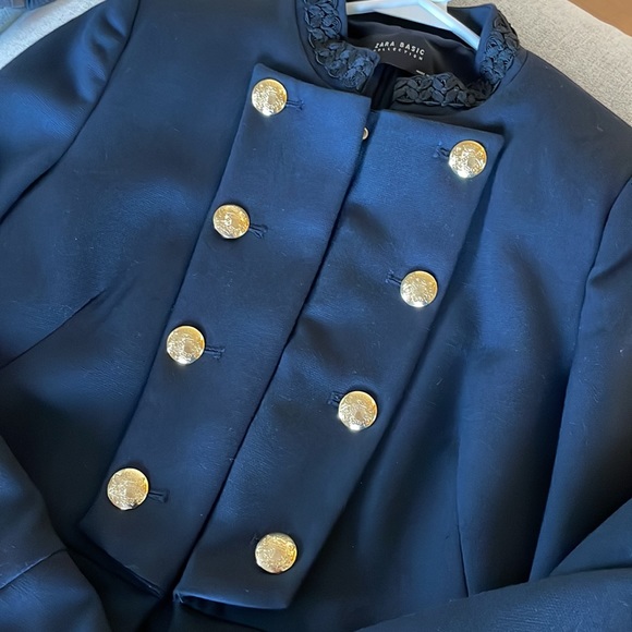 Dark blue Zara Coat - Picture 4 of 5